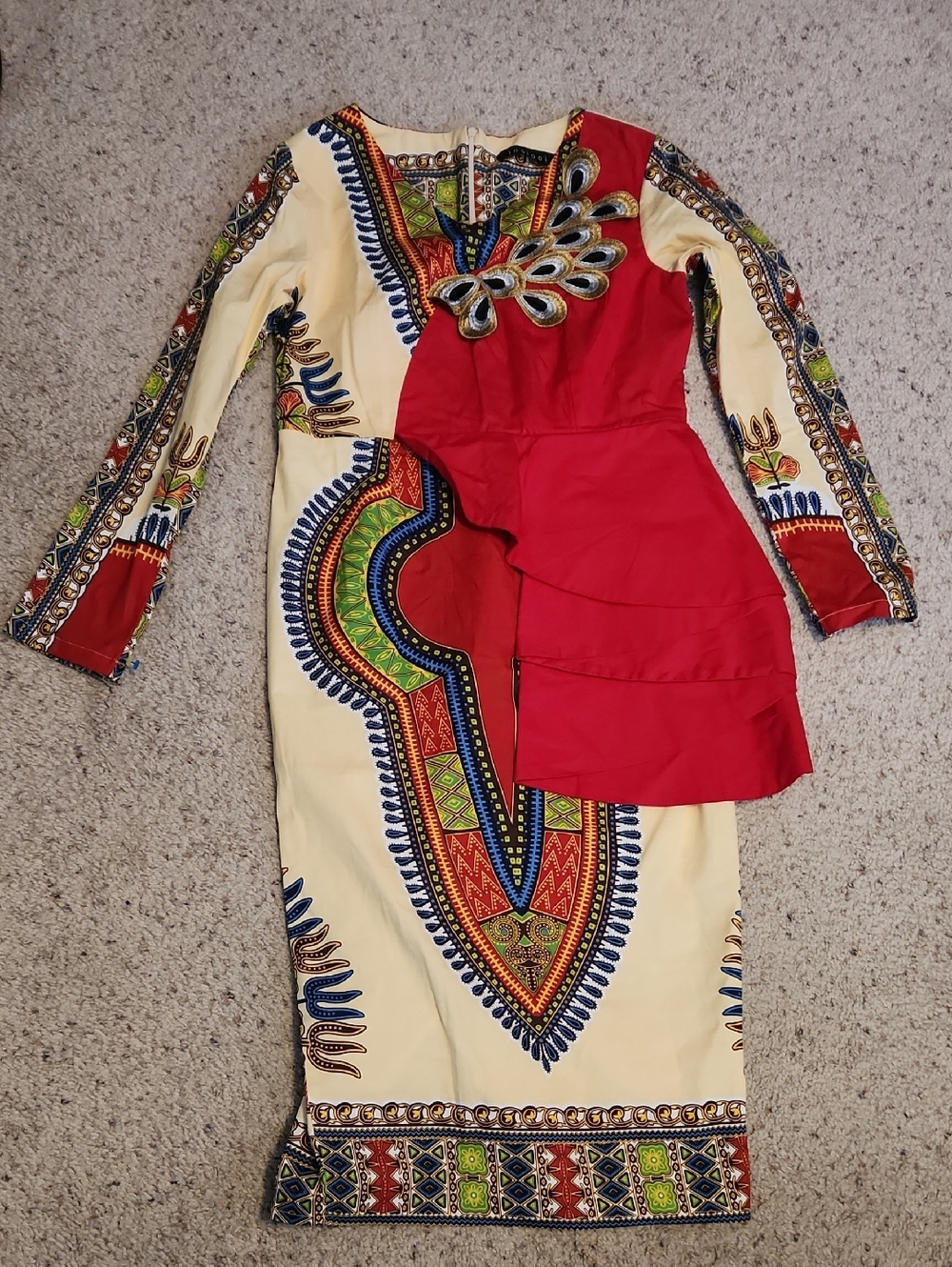 Iooiooi African Print Dress Size XS